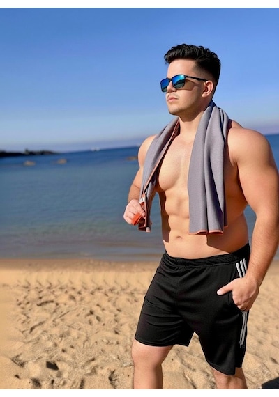Çift Taraflı Mikrofiber Havlu, Antrasit Gri, 80x130 Cm, Kum Tutmaz, Hızlı Kuruyan, Plaj Spor Se Turuncu