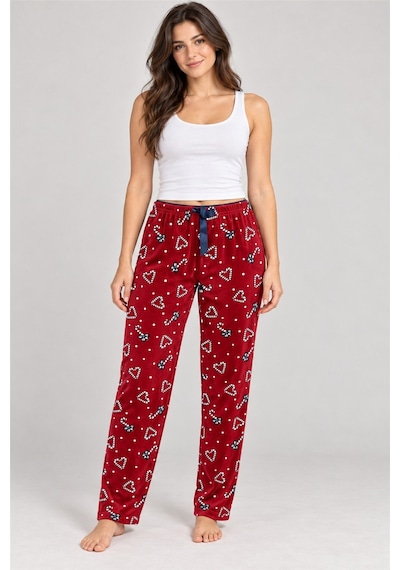 Mavera Mv08 Kadın Bordo Uzun Pijama Altı Bordo - 938659920 Bordo - 938659920 Bordo