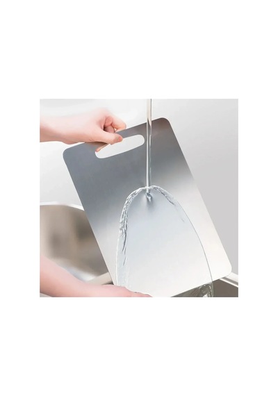 Mutfak İçin Paslanmaz Çelik Kesme Tahtası 24x15 Cm Çok Renkli