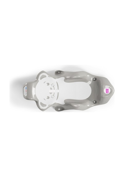 Okbaby Bebek Banyo Seti Buddy Küvet Aparatı + Hippo Duş Şapkası A.gri