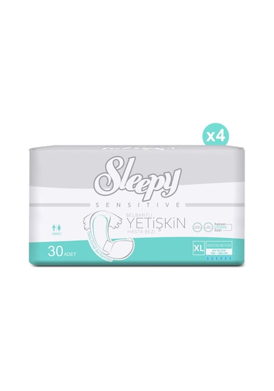 Sleepy Yetişkin Hasta Bezi XL 4 x 30'Lu 120 Adet