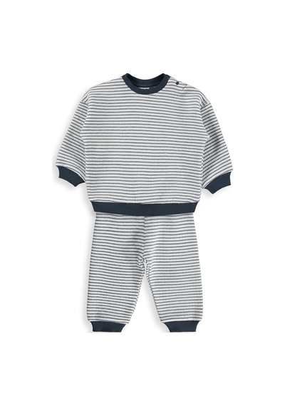 Civil Baby Çizgili 6-18 Ay Takım - Lacivert