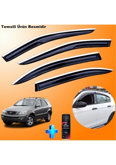 Kia Sorento Mügen Cam Rüzgarlığı Abs Nikelajlı Cam Rüzgarlığı 2002-2010 4 Lü + Ebrayn 150 Ml Koku