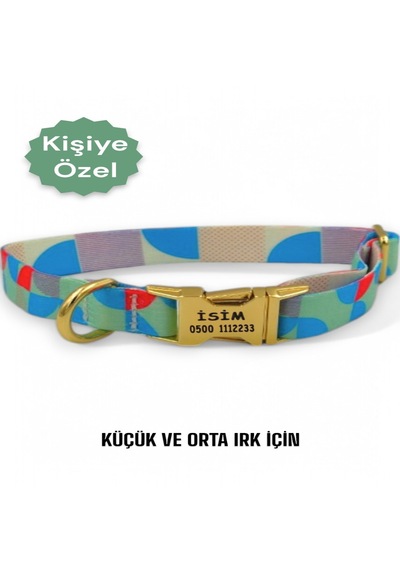 Caramelos Köpek Tasması-küçük Irk Ve Orta Irk İsimli Tasma 21 Çok Renkli