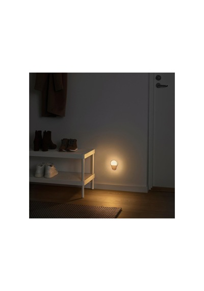 Ikea Ankarlagg Serisi, Sensörlü Gece Lambası, 10.5x7.5 Cm, Gri-beyaz