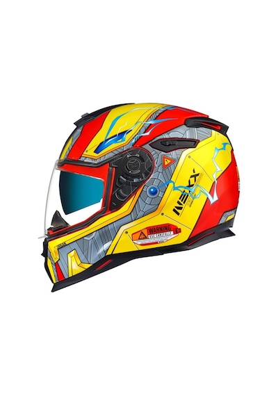 Nexx Sx.100 Gİgabot Kask Kırmızı - Sarı