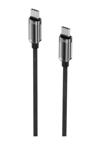 Knıt Glam 60w Hızlı Şarj Destekli, Type-c To Type-c Şarj Ve Data Aktarım Kablosu, 1 Metre, Siyah