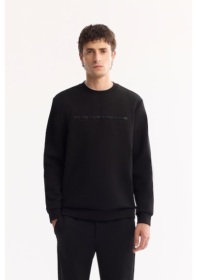 Avva Erkek Siyah Bisiklet Yaka Pamuklu Bi-stretch Baskılı Regular Fit Sweatshirt A52y1210 Avva Erkek Siyah Bisiklet Yaka Pamuklu Bi-stretch Baskılı Regular Fit Sweatshirt A52y1210