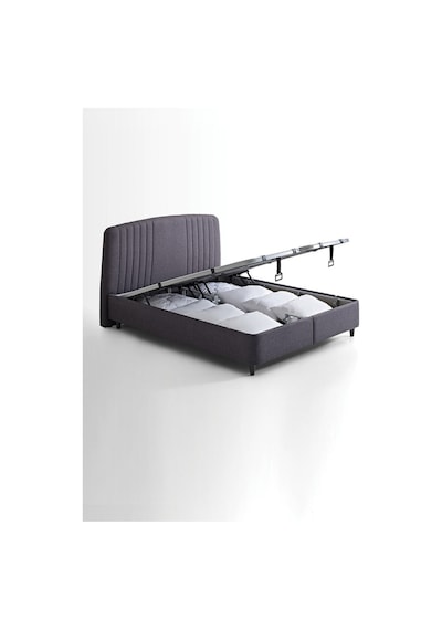 Yataş Bedding Canto Baza, Silver Başlık Tek Kişilik 2'li Set 90x190 - Antrasit