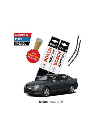 Bosch Aerotwin Plus VW Jetta Silecek Takımı (2006-2011)