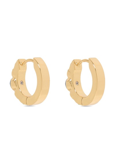 Gem Huggie Hoops 1.5x1.5 Cm Renkli Küçük Halka Küpeler, Şık Ve Zarif Tasarım Mavi