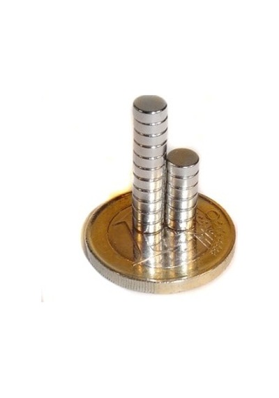 5 X 2 Mm Yuvarlak Neodyum Mıknatıs- 30 Adet