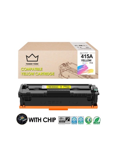 Hp 415a W2032a Uyumlu Toner Sarı - Çipli / M455 / M480 / M454 / M478 / M479