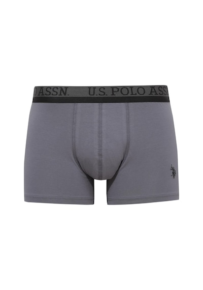 U.s. Polo Assn. Erkek 201 Siyah-antrasit Melanj - Siyah 3 Lü Boxer Siyah-antrasit Melanj - Siyah Çok Renkli