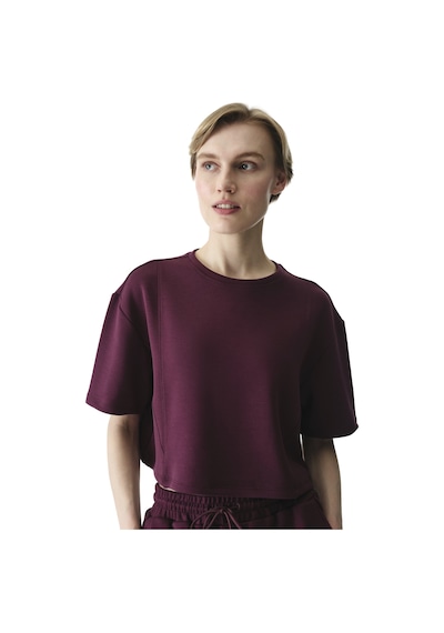 Penti Bordo Silky Feel Dikiş Detaylı Tişört