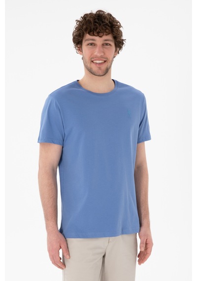 U.S. Polo Assn. Erkek Regular Fit Bisiklet Yaka Koyu Mavi Basic Tişört 50305924-VR032 U.S. Polo Assn. Erkek Regular Fit Bisiklet Yaka Koyu Mavi Basic Tişört 50305924-VR032