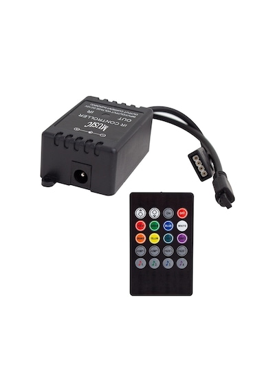 Renk Değiştiren Sese Duyarlı Kumandalı Led Kontrol Cihazı