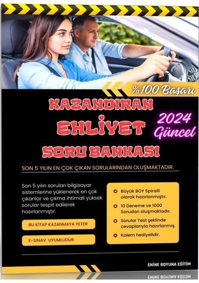Yüzde Yüz Kazandıran Ehliyet Soru Bankası 1000 Soru