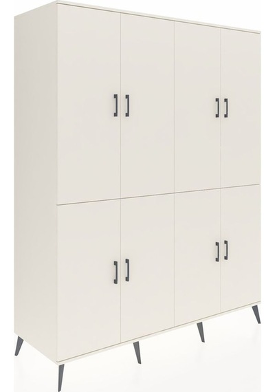 Kronos Gardrop 4 Raflı 8 Kapaklı 4 Askılı 176x59x221 Aytaşı-aytaşı/antrasit Beyaz Kronos Gardrop 4 Raflı 8 Kapaklı 4 Askılı 176x59x221 Aytaşı-aytaşı/antrasit Beyaz