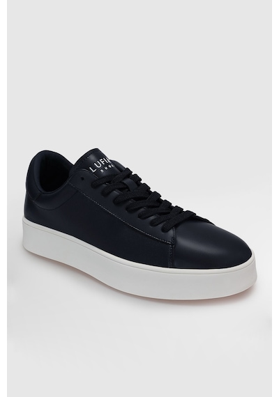 Lufian Anton Erkek Deri Sneaker Ayakkabı Lacivert Lacivert 112230224100200 Lacivert