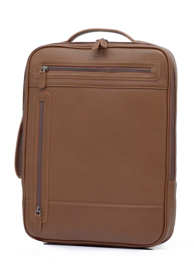 Abess Laptop Çanta , Lüks Hakiki Deri Laptop Sırt Çantası , Taba