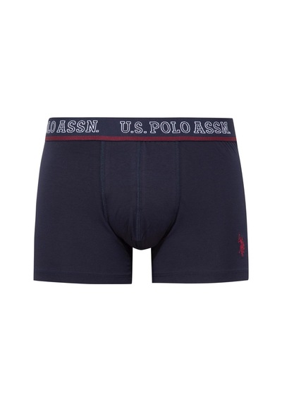 U.S. Polo Assn. U.s Polo Assn. 80516 Erkek Pamuklu 3'lü Boxer-bordo&lacivert&baskılı Bordo