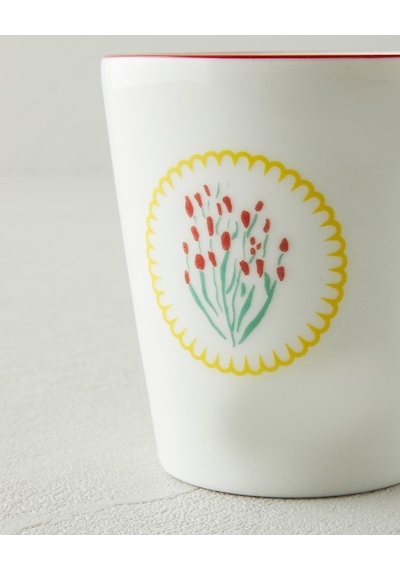 English Home Brightfloria Porselen Bardak 260 Ml Beyaz