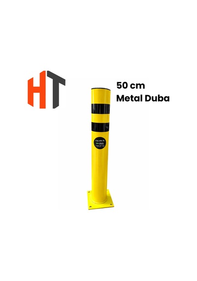 Metal Delinatör 50 Cm - Kulaksız Sarı-siyah Metal Duba