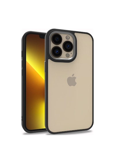 Apple Uyumlu iPhone 13 Pro Uyumlu Zore Flora Kılıf-siyah Siyah -