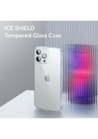 Esr Ice Shield Tempered-glass Case For Apple Uyumlu iPhone 14 Pro - Clear-şeffaf Çok Renkli