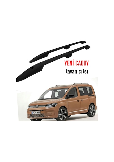 Volkswagen Yeni Caddy 2021 2022 Siyah Tavan Çıtası Port Bagaj