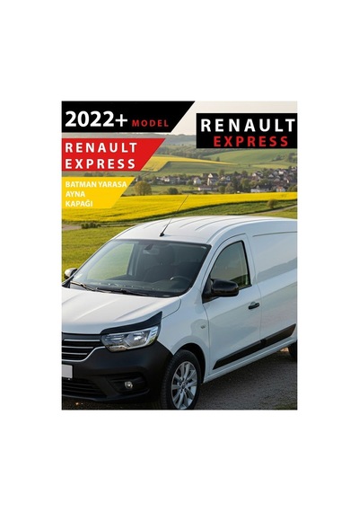 Renault Express Batman Yarasa Ayna Kapağı Piano Black / 2022 -