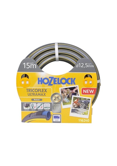 Hozelock Ultramax Bahçe Sulama 1/2 Hortum 15 Metre