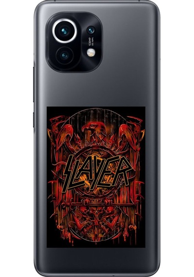 Xiaomi Mi 11 Uyumlu Şeffaf Kılıf Slayer Tasarımlı