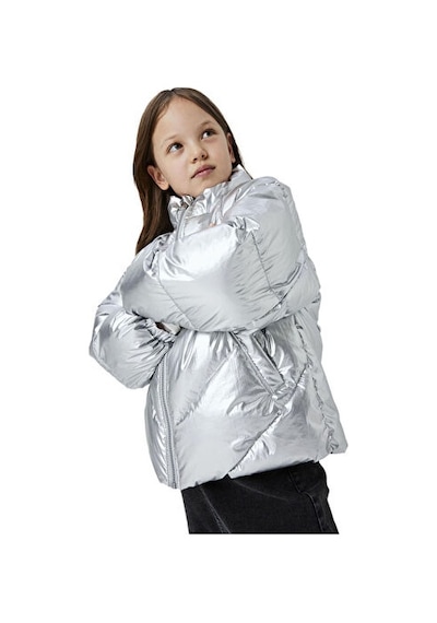Name It Name İt Kids Nkfmisty Puffer Çocuk Günlük Mont 13233969-sılver Gri Gri
