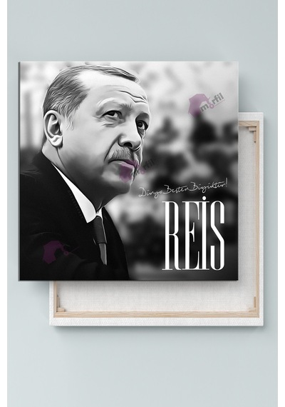 Recep Tayyip Erdoğan Cumhurbaşkanı Başkan Erdoğan Rte Kanvas Tablo 7 Farklı Ölçü