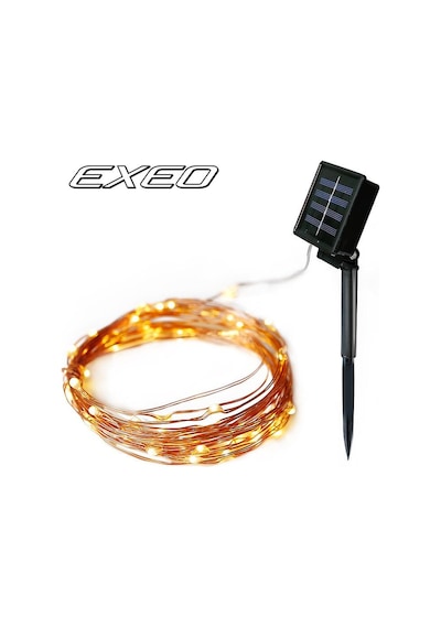 Exeo Peri Tel Led Işık Animasyonlu Süsleme Solar Led