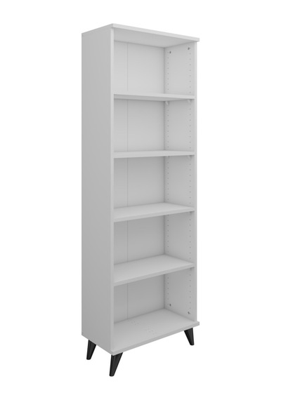 Simple Kitaplık 5 Raflı 60x30x176 Beyaz Beyaz Simple Kitaplık 5 Raflı 60x30x176 Beyaz Beyaz