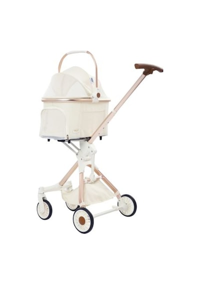 Eurodog - 511 - Katlanabilir Köpek Arababası Altın - Glblseme - 83x48,5x110 Cm