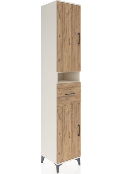 Hyperion Dolap 5 Raflı Tek Çekmeceli 2 Kapaklı 44x44x243 Aytaşı-çam Aytası