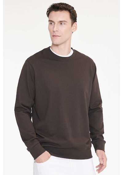 Ac&Co / Altınyıldız Classics Erkek Kahverengı Pamuklu Standart Fit Normal Kesim 2 İplik Bisiklet Yaka Sweatshirt Kahverengi Ac&Co / Altınyıldız Classics Erkek Kahverengı Pamuklu Standart Fit Normal Kesim 2 İplik Bisiklet Yaka Sweatshirt Kahverengi