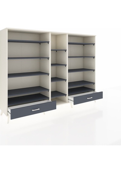 Hyperion Dolap 14 Raflı 2 Çekmeceli 220x44x163 Aytaşı-antrasit Aytaşı-antrasit Hyperion Dolap 14 Raflı 2 Çekmeceli 220x44x163 Aytaşı-antrasit Aytaşı-antrasit
