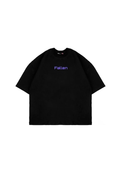 Startmore Fallen Sırt Baskılı Oversize Unisex Beyaz Siyah