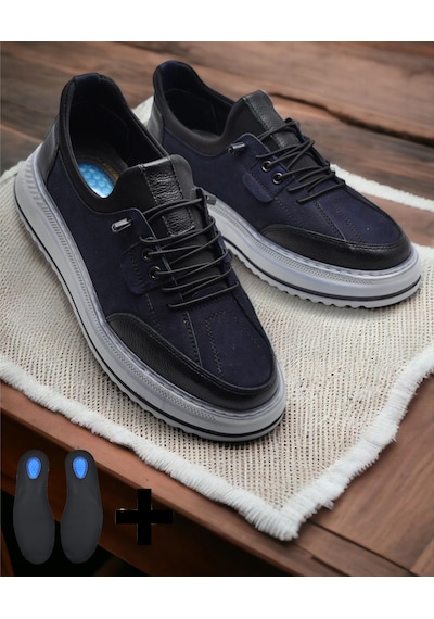 Tab550 Topuk Jelli Ortopedik Taban Hakiki Deri Erkek Ayakkabı Casual Günlük Erkek Ayakkabı Poli Hafif Taban Lacivert Tab550 Topuk Jelli Ortopedik Taban Hakiki Deri Erkek Ayakkabı Casual Günlük Erkek Ayakkabı Poli Hafif Taban Lacivert