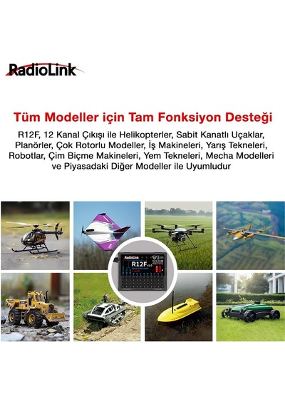 Radiolink R12f 12 Kanal Uzaktan Kumanda Alıcısı Dual Antenna Receiver W/s-bus+ppm+pwm
