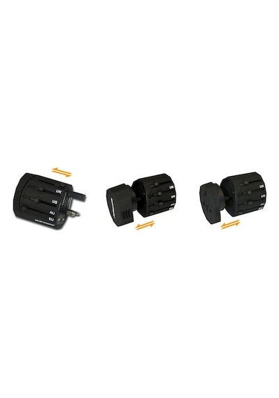 Promate Unipro2 Universal Usb Girişli Seyahat Adaptörü