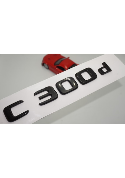 C 300d Bagaj Parlak Siyah ABS 3M 3D Yazı Logo