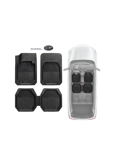 Mini Paceman 2013-2014-2015-2016 Kesilebilir Havuzlu Ve Esnek Paspas