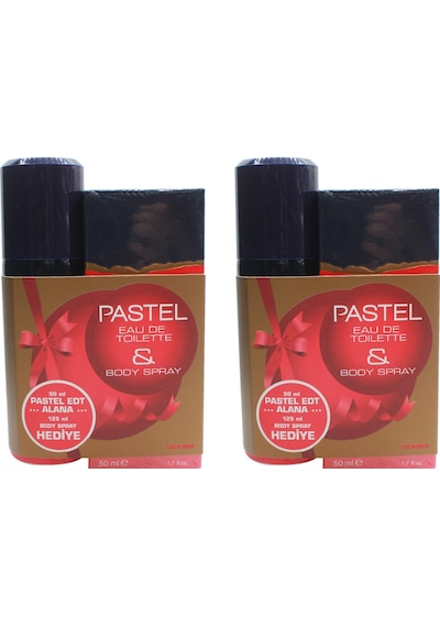Pastel Kadın Parfüm EDT 2 x 50 ML + Sprey Deodorant 2 x 125 ML