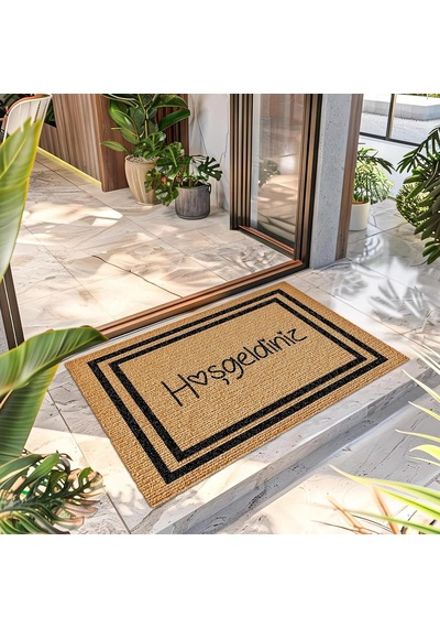 Hoşgeldiniz Desenli Kapı Önü Halı Paspas 40 X 60 Cm Standart